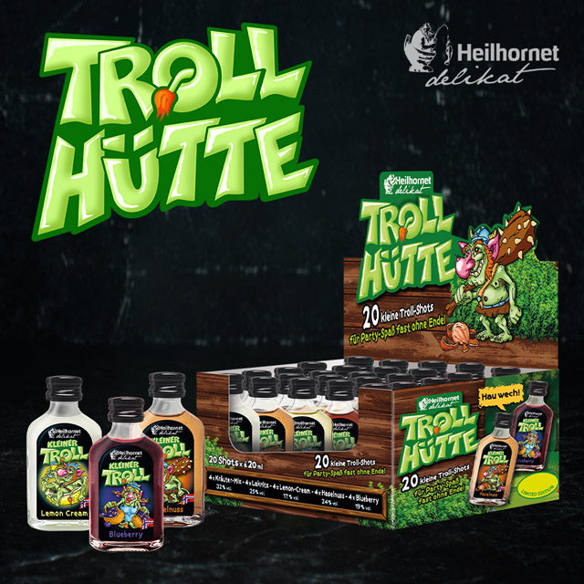 Troll-Hütte Troll Shots – Partyspaß mit 5 Geschmacksrichtungen