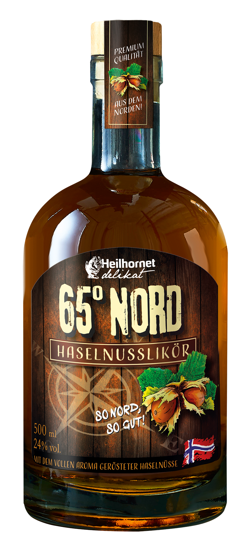 65° Nord Haselnuss Likör – Feinster Likör aus Norden